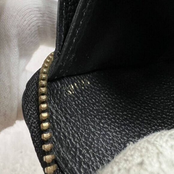 Authentic Louis Vuitton Monogram Empreinte Leather Zippy Long Wallet Black LV - Picture 10 of 10